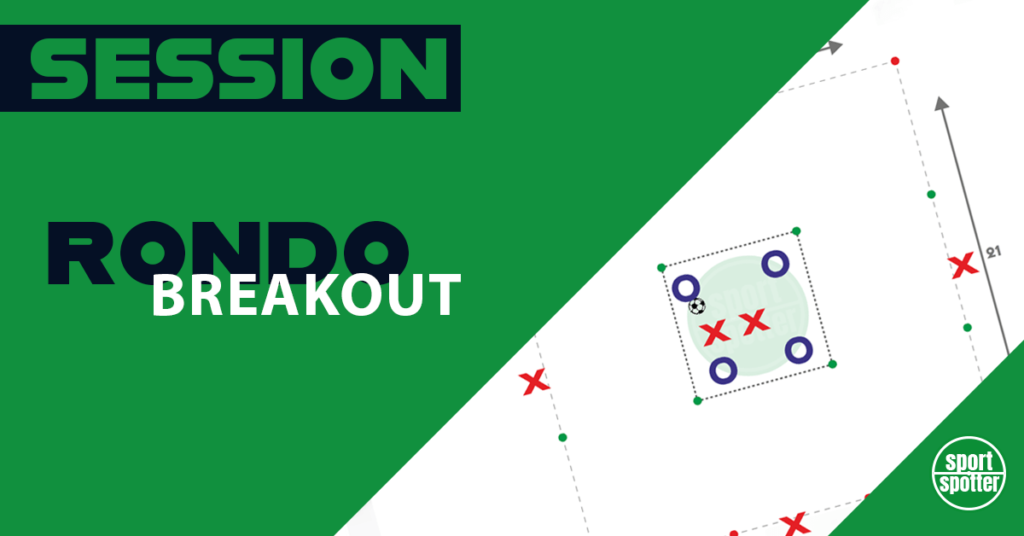 rondo football training session