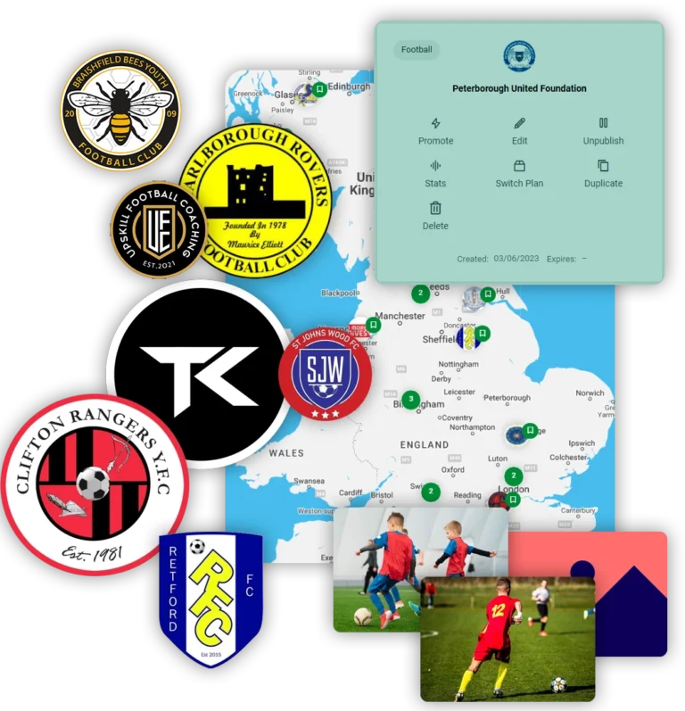 grassroots football club - sport spotter features